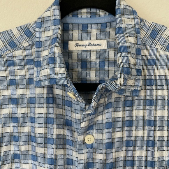 Tommy Bahama Checkered Short Sleeve Button Up - Picture 3 of 6
